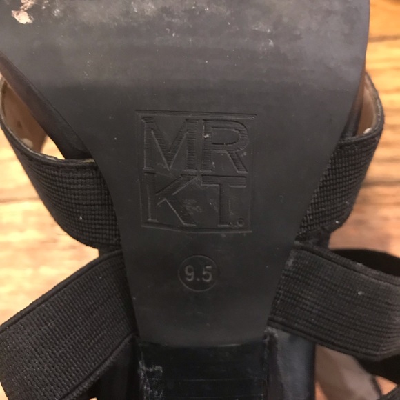 strappy black sandals Sz: 9 Anthropologie - Picture 4 of 5